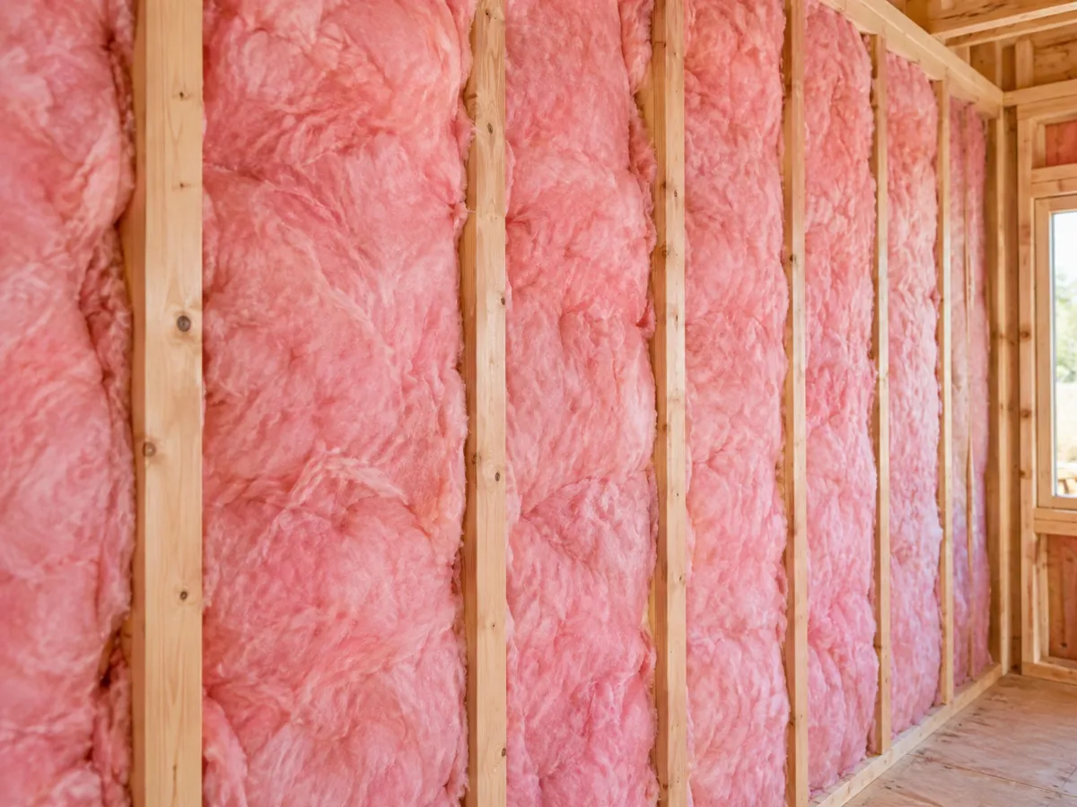 insulation installation in an American home